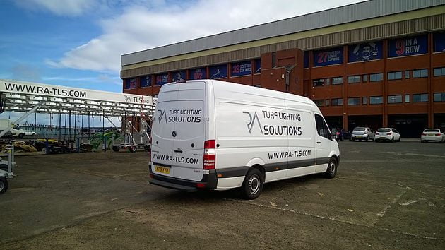 RA Turf Lighting Solution new Service Van in UK